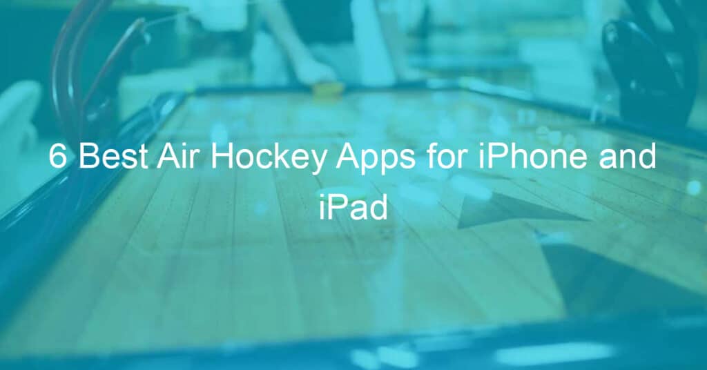 Air hockey apps for iphone and ipads